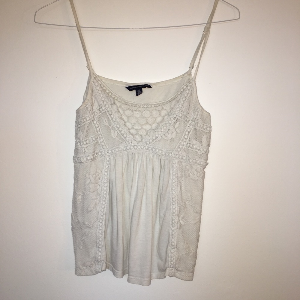 Lace detailed tank